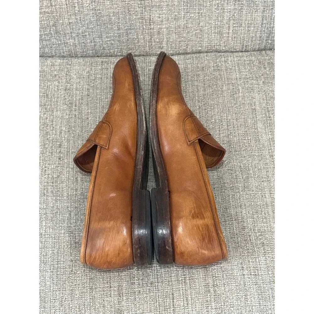 Allen Edmonds Lake Forest Tan Leather Penny Loafers Mens Dress Shoes 10337 8D